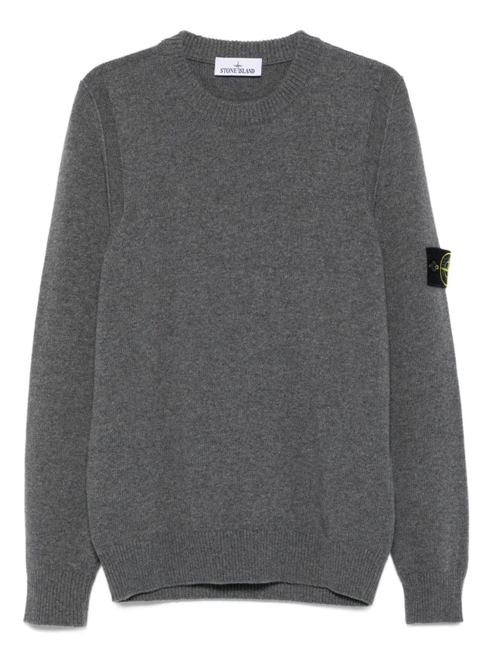 Stone Island Maglia Grigio Uomo Girocollo 5