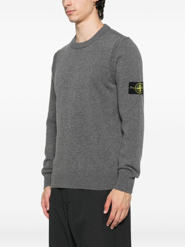 Stone Island Maglia Grigio Uomo Girocollo 1