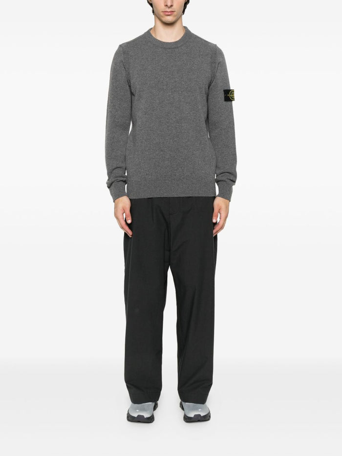 Stone Island Maglia Grigio Uomo Girocollo 2