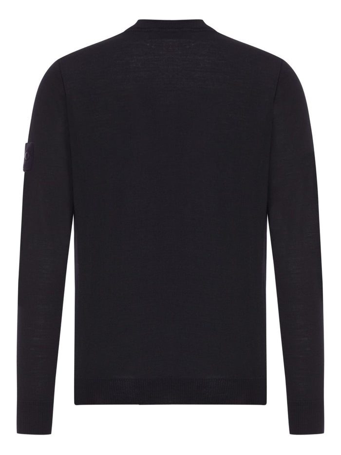 Stone Island Maglia Nero Uomo Accollata 2