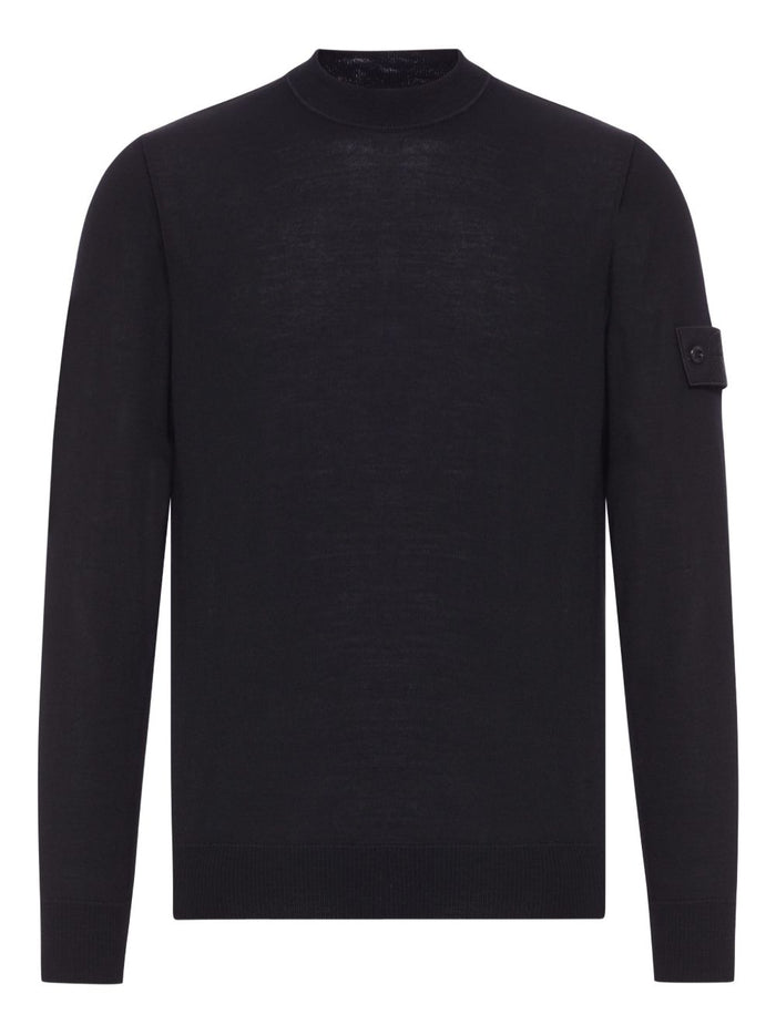 Stone Island Maglia Nero Uomo Accollata 1