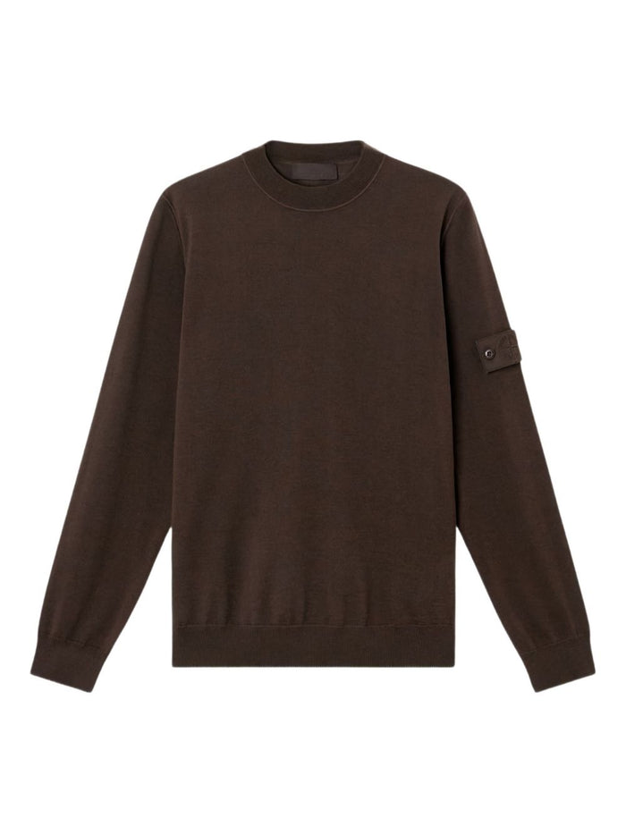 Stone Island Maglia Marrone Uomo Accollata 1