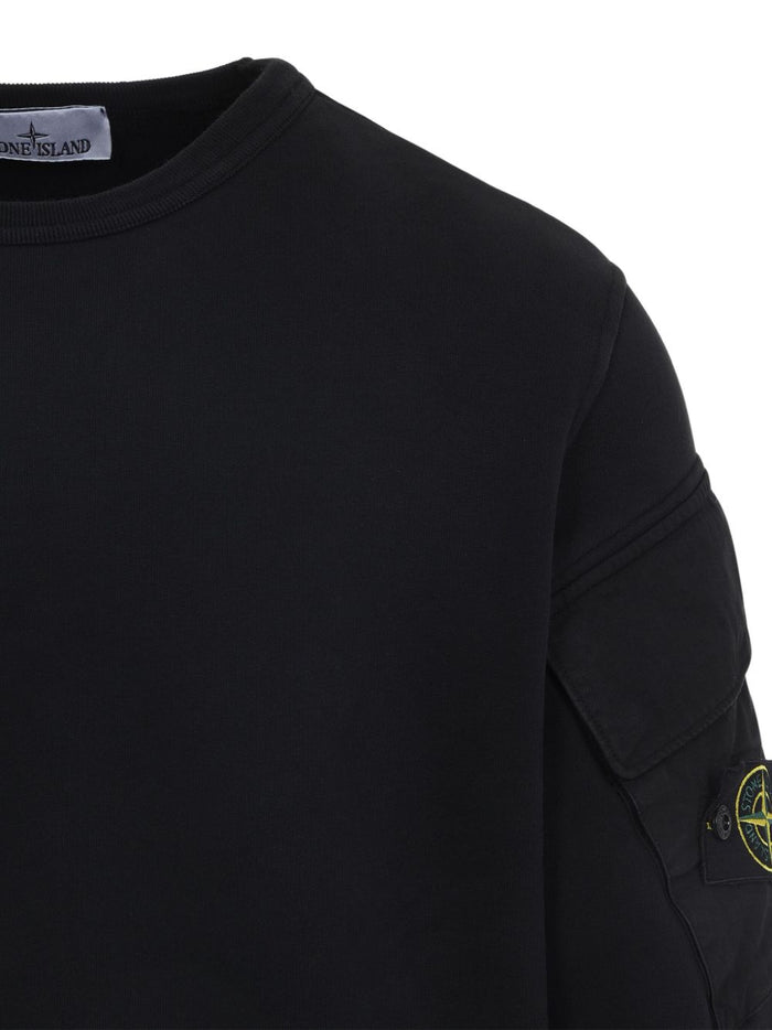 Stone Island Herren-Sweatshirt mit Taschen in Schwarz 3