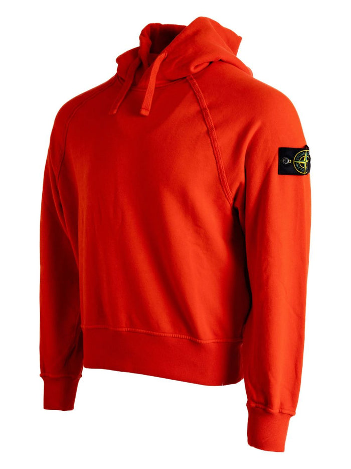 Stone Island Felpa Rosso Uomo Maniche Raglan 2