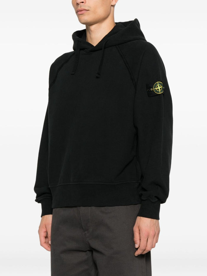 Stone Island Felpa Nero Uomo Cappuccio 1