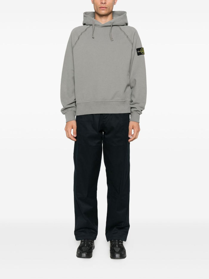 Stone Island Herren-Sweatshirt mit Raglanärmeln in Grau 2