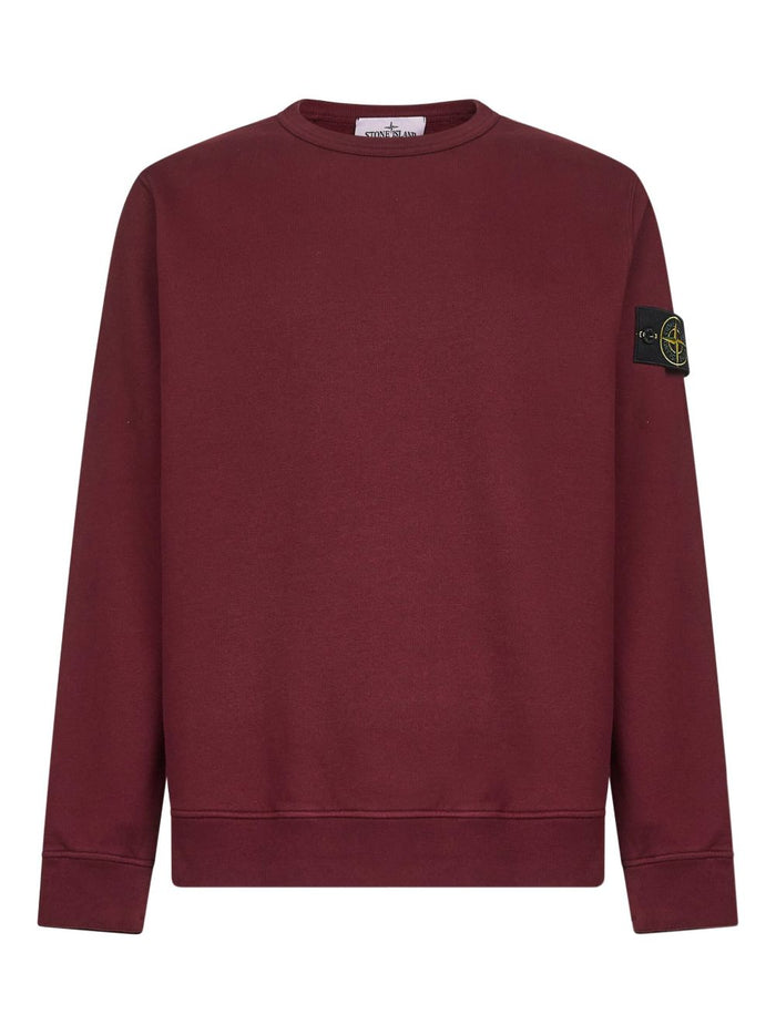 Stone Island Herren Langarm-Sweatshirt in lila 1