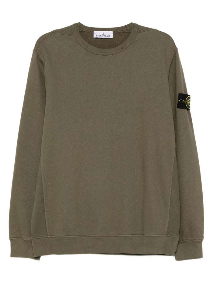 Stone Island Felpa Verde Uomo Maniche Lunghe 5
