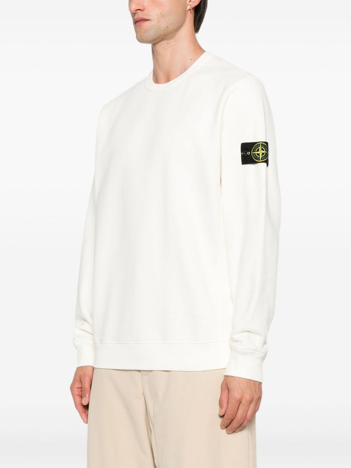 Stone Island Herren Langarm-Sweatshirt in weiß 1
