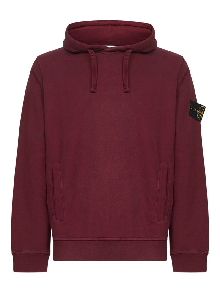 Stone Island Herren Sweatshirt mit Logo-Patch in Lila 1
