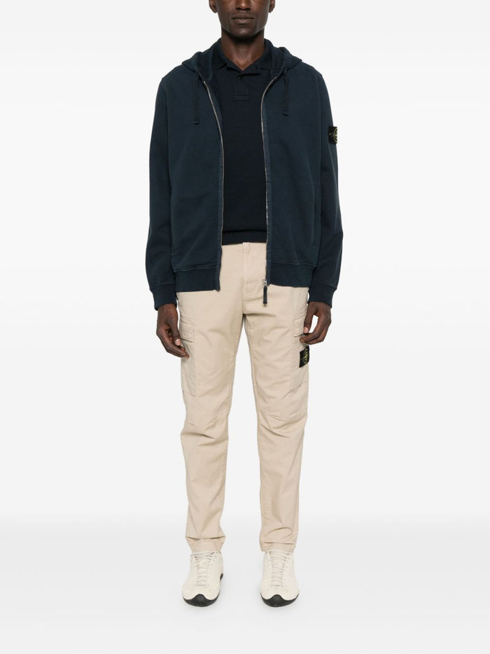 Stone Island Felpa Blu Uomo con Zip 2
