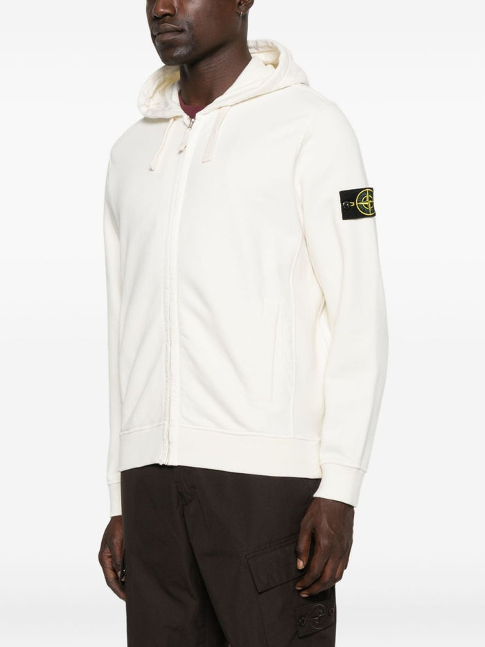 Stone Island Herren – Sweatshirt mit Reißverschluss in weiß 1