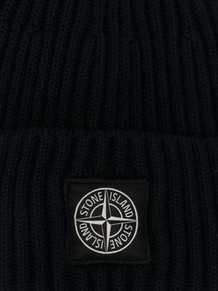 Stone Island Herren-Mütze mit Logo-Patch in Blau 3