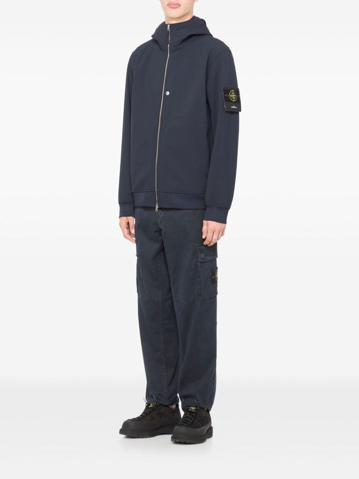 Stone Island Men's Blue Hooded Jacket 1