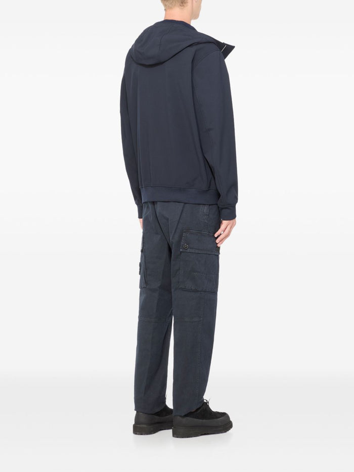 Stone Island Men's Blue Hooded Jacket 3