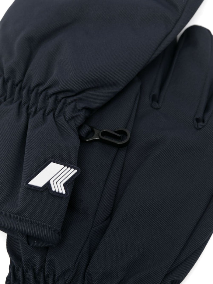 K-way Blue Gloves Men Patch Logo 2