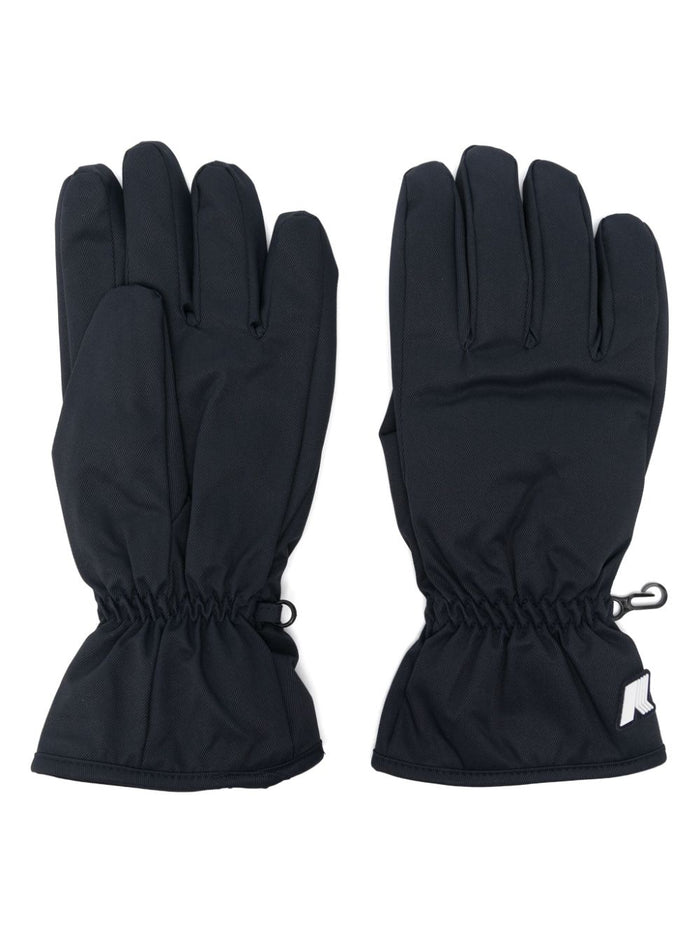 K-way Blue Gloves Men Patch Logo 1