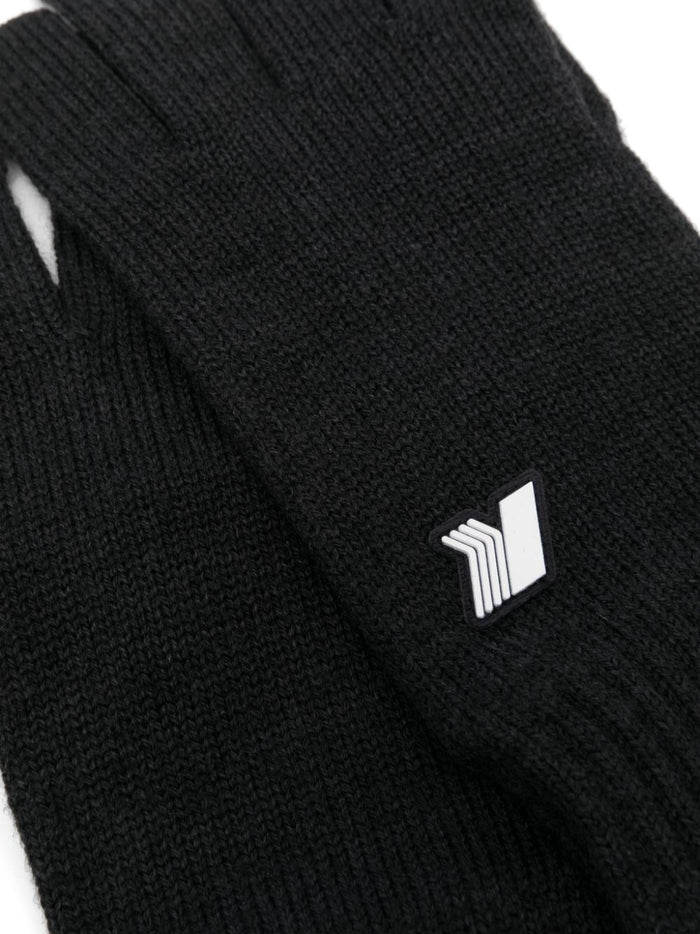 K-way Gloves Black Men Patch Logo 2