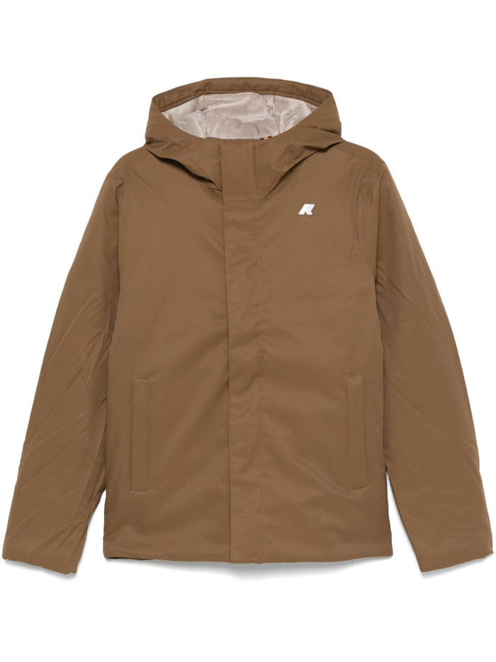 K-way Brown Jacket Men Jacko Twill Marmotta 1