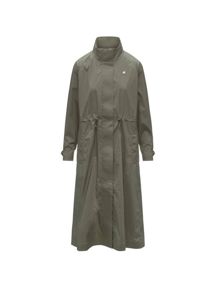 K-way Trench Verde Donna Barbrein 1
