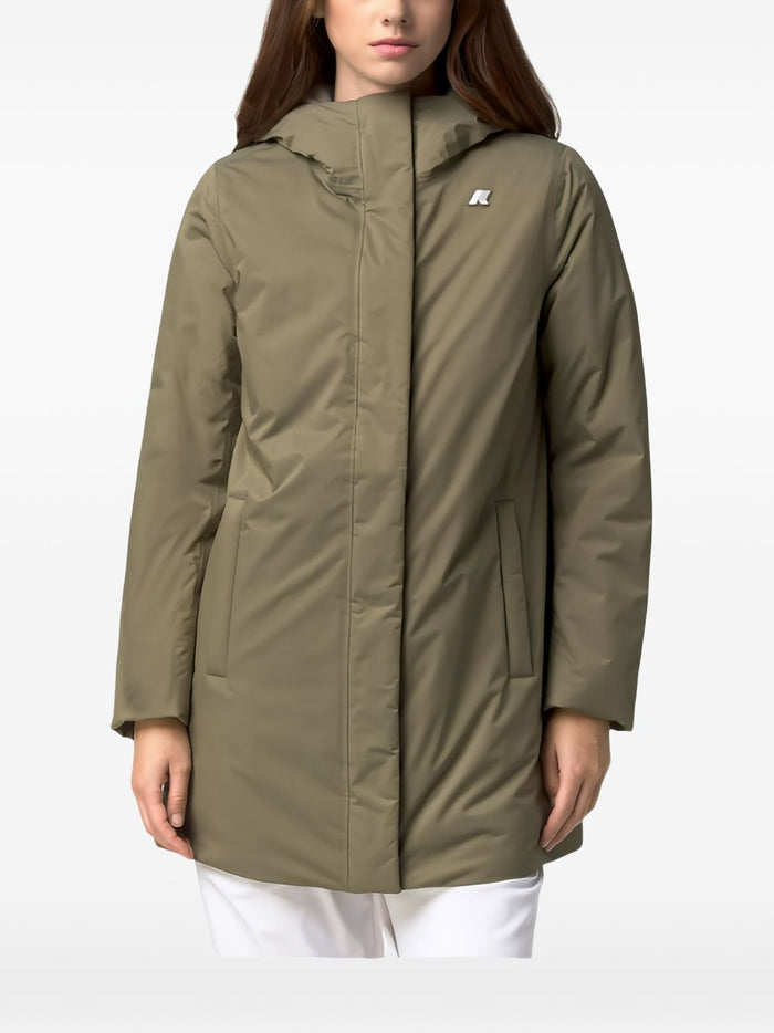 K-way Giaccone Verde Donna 3