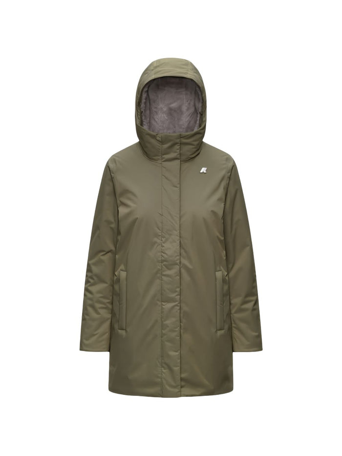 K-way Giaccone Verde Donna 1