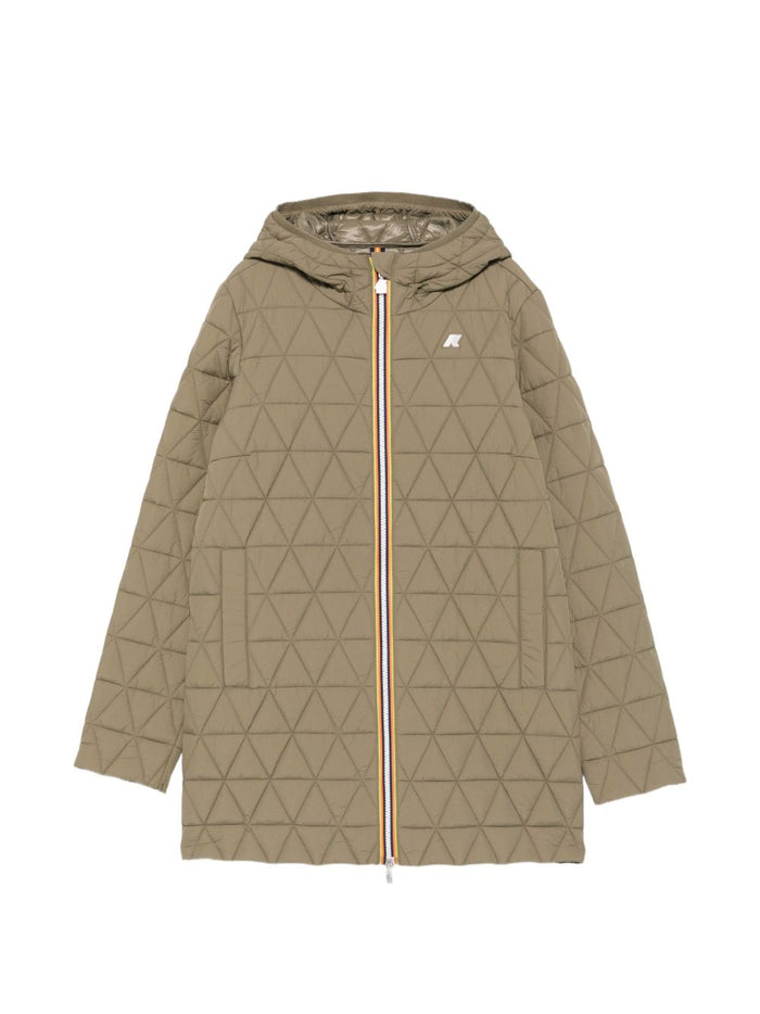 K-way Giaccone Verde Donna 1