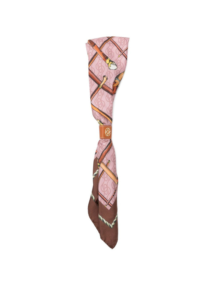 Drole De Monsieur Foulard Stampato Uomo Rosa 1