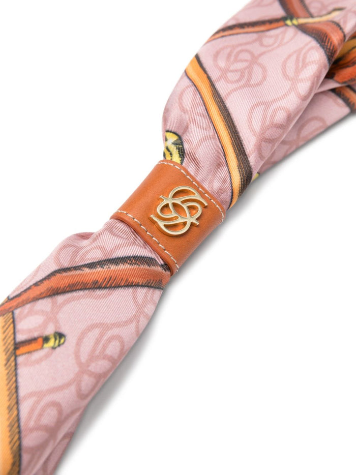 Drole De Monsieur Foulard Stampato Uomo Rosa 3