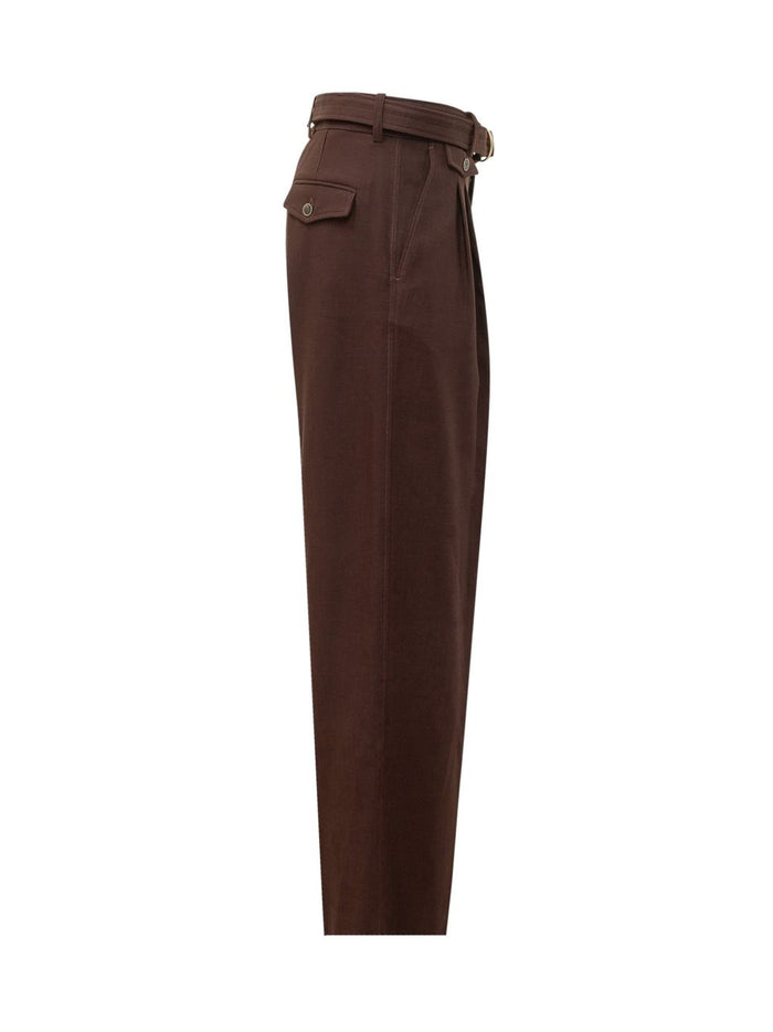 Drole De Monsieur Gürtelhose für Herren, Braun 3