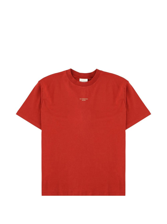 Drole De Monsieur T-Shirt Not From Paris Madame Uomo Rosso 1