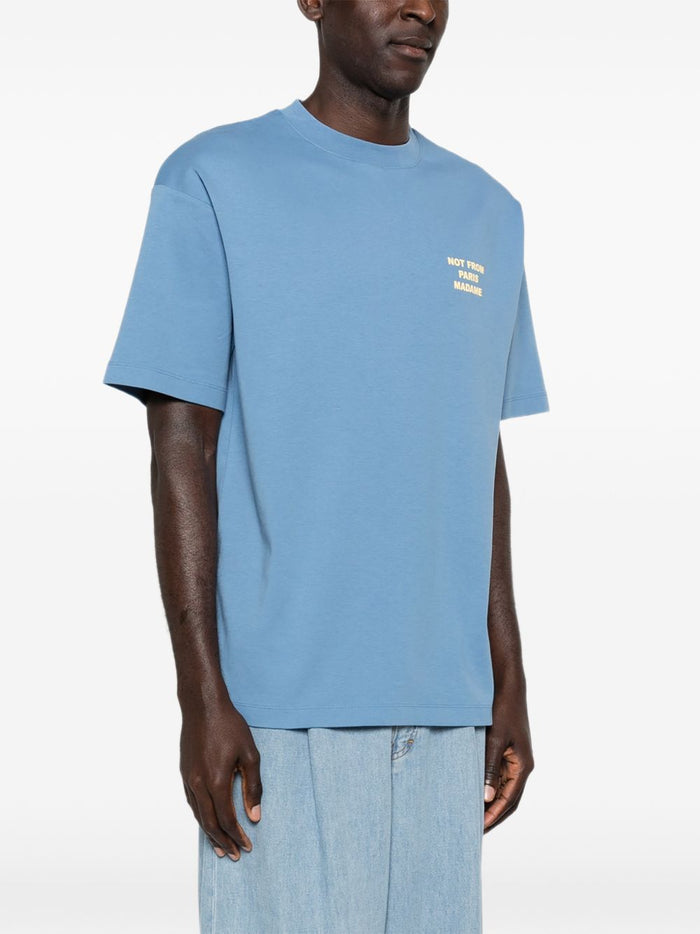 Drole De Monsieur T-Shirt Not From Paris Madame Uomo Blu 1