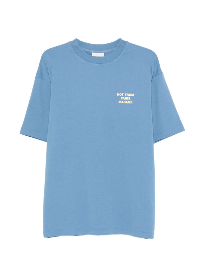 Drole De Monsieur T-Shirt Not From Paris Madame Uomo Blu 5