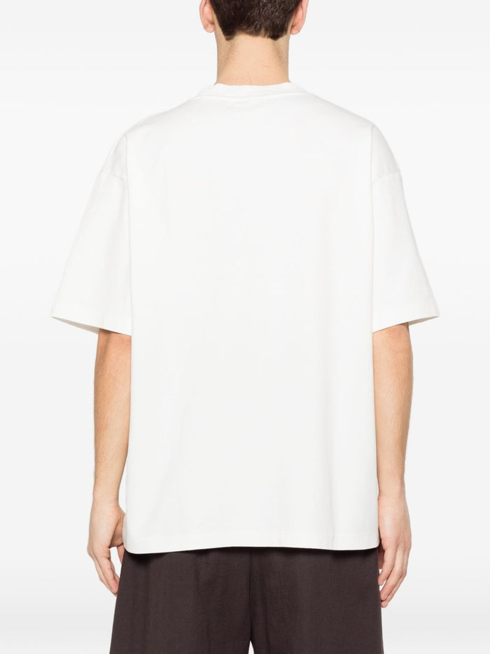 Drole De Monsieur T-Shirt Stampa Floreale Uomo Bianco 3