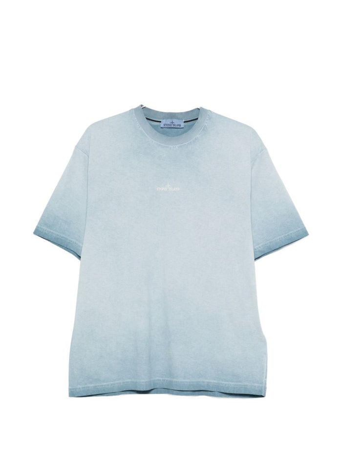 Stone Island Men's Sky Blue Logo T-Shirt 5