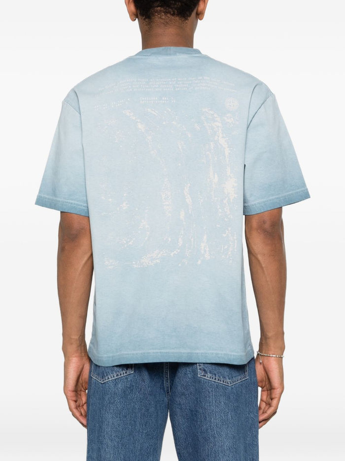 Stone Island Men's Sky Blue Logo T-Shirt 3