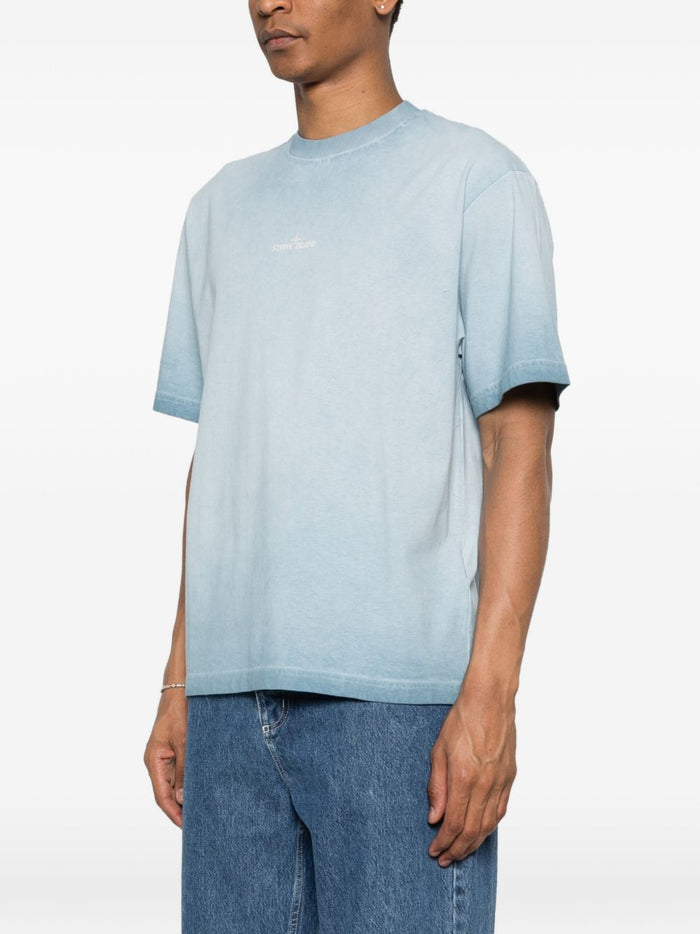 Stone Island Men's Sky Blue Logo T-Shirt 1