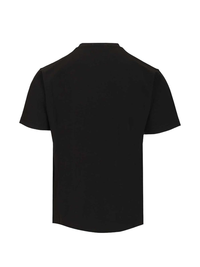 Stone Island Men's Black T-Shirt Patch Logo 2