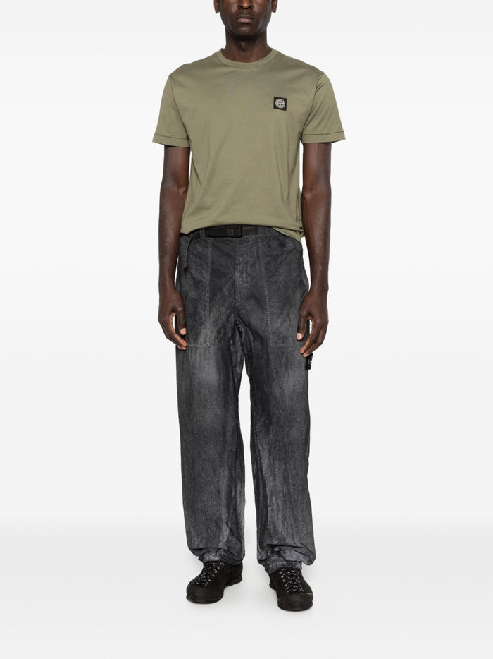 Stone Island T-Shirt Verde Uomo Micro Logo 2
