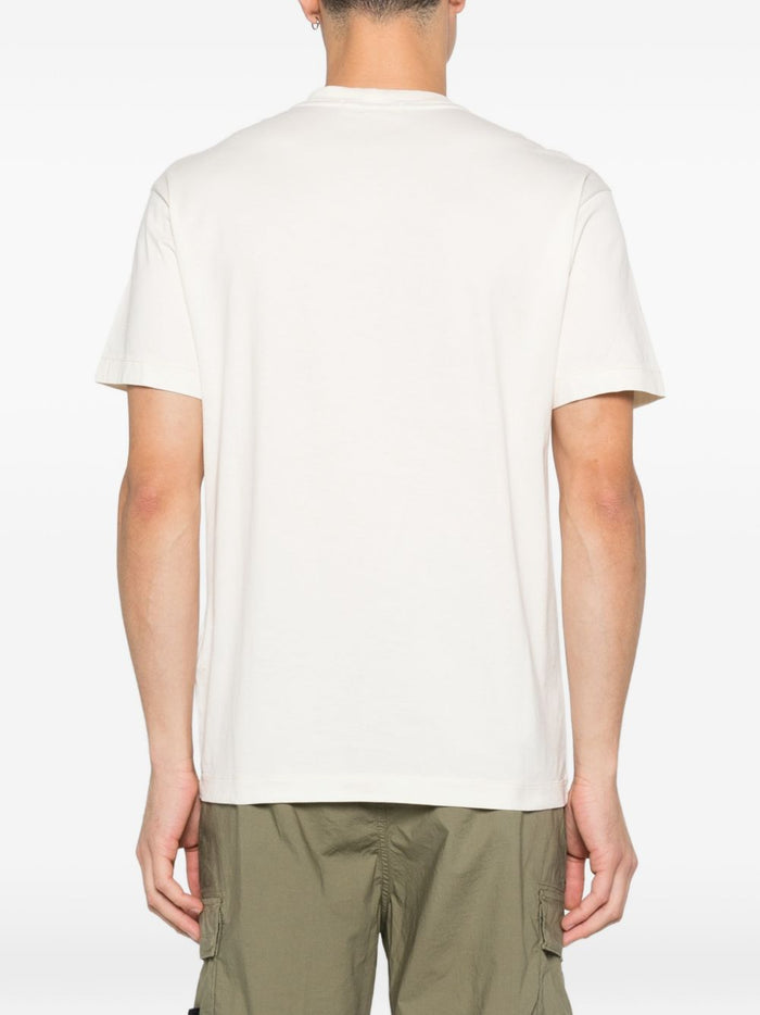 Stone Island T-Shirt Bianco Uomo Micro Logo 3