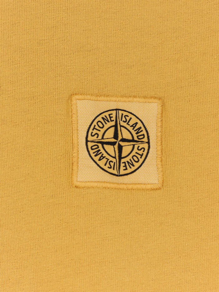 Stone Island T-Shirt Giallo Uomo Micro Logo 3