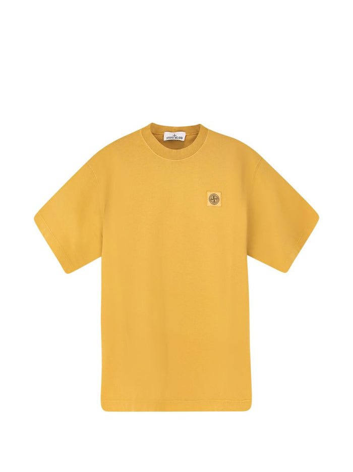 Stone Island T-Shirt Giallo Uomo Micro Logo 1