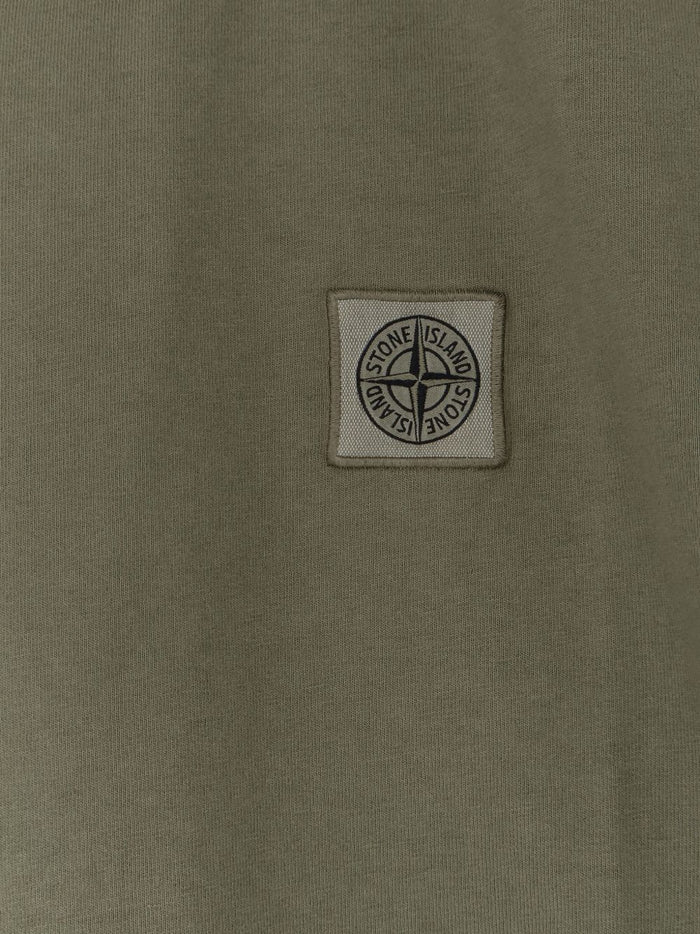 Stone Island T-Shirt Verde Uomo Micro Logo 3