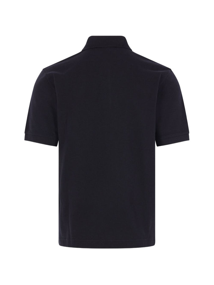 Stone Island Polo Nero Uomo Patch Logo 3