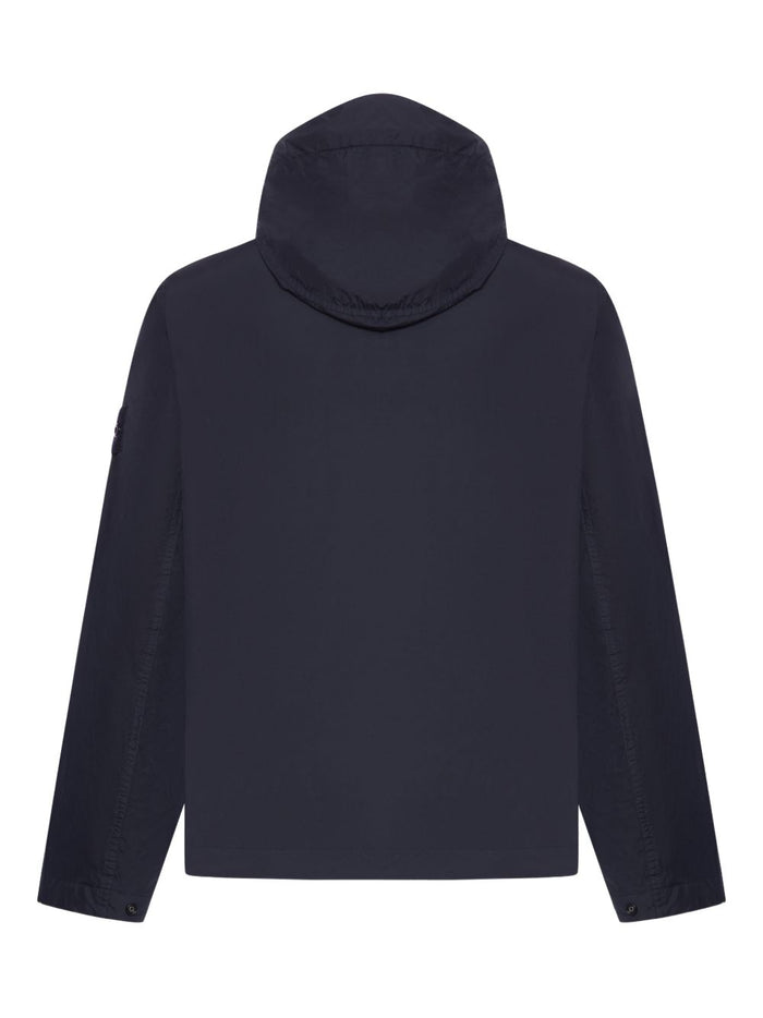 Stone Island Men's Blue Hooded Jacket 2