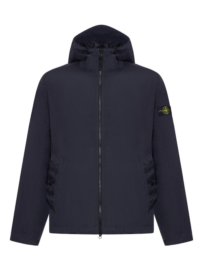 Stone Island Men's Blue Hooded Jacket 1