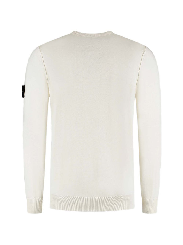 Stone Island Maglia Girocollo Uomo Bianco 2