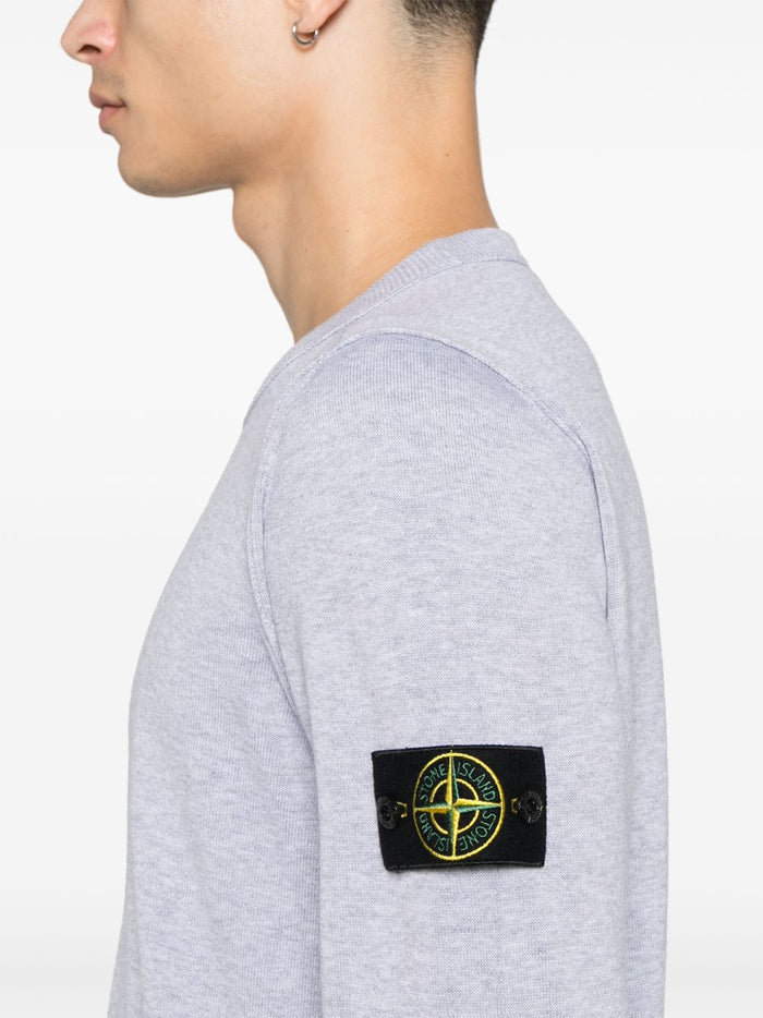 Stone Island Maglia Grigio Uomo Scollo Tondo 4