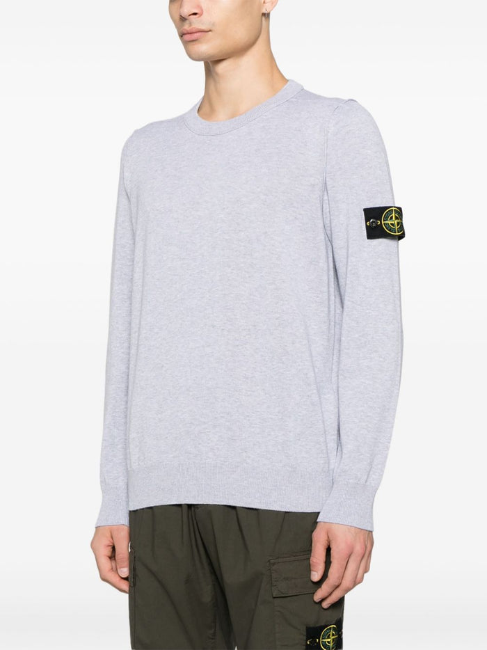 Stone Island Maglia Grigio Uomo Scollo Tondo 1