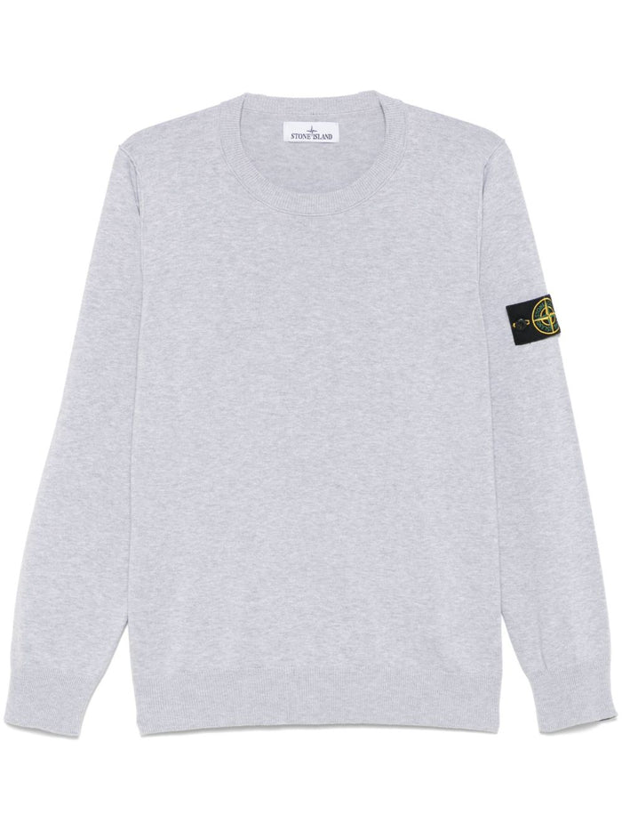 Stone Island Maglia Grigio Uomo Scollo Tondo 5